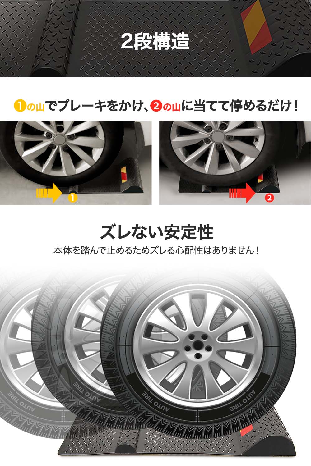 パーキングマット 輪止め