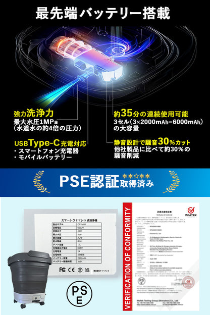 スマートウォッシュ 高圧洗浄機 コードレス 充電式