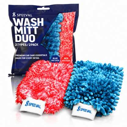 SPEEVAL WASH MITT DUO  洗車ミット スポンジ グローブ ウォッシュミット ボディ ガラス ホイール対応 洗車用品